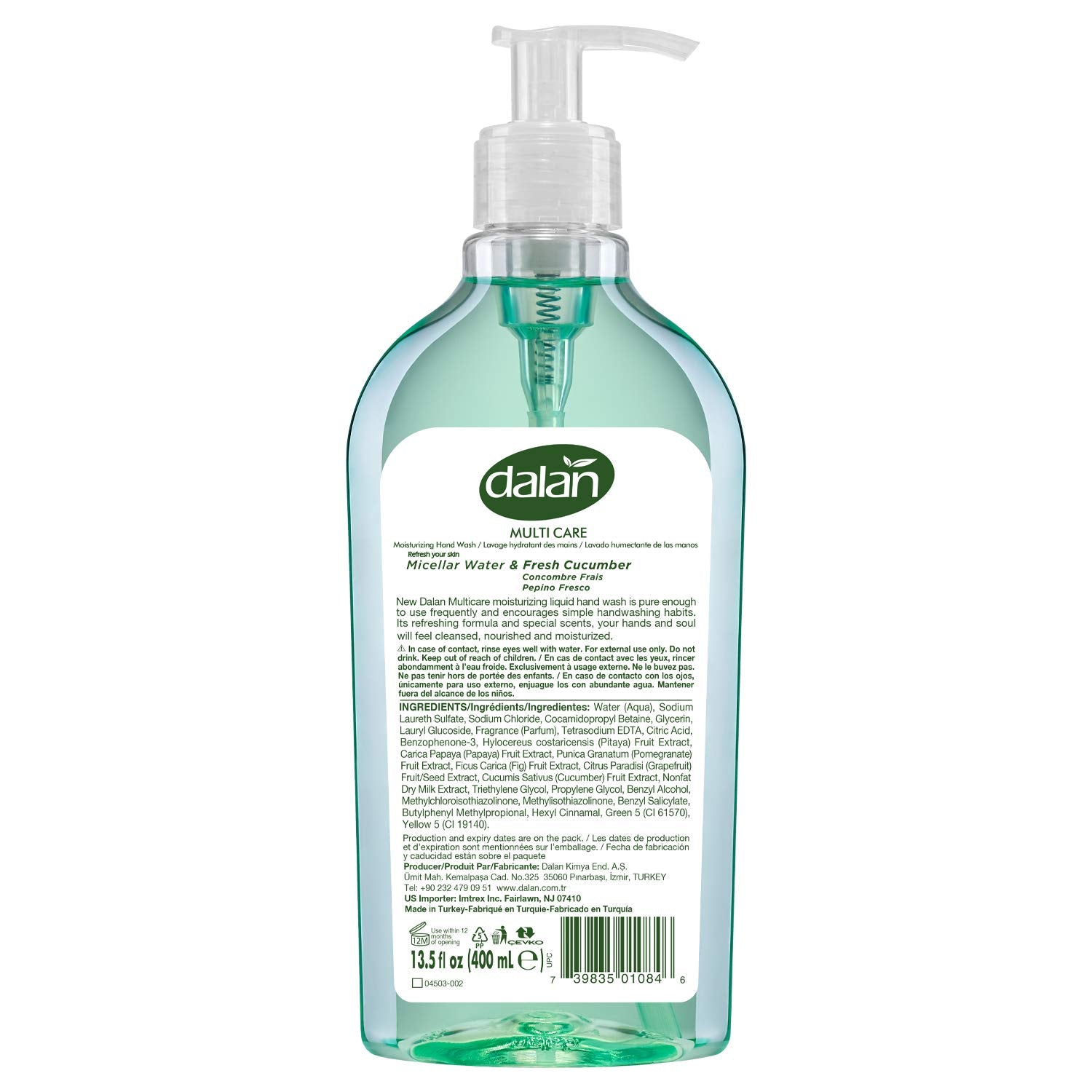 Dalan Coconut Oil Cream Liquid Hand Soap.