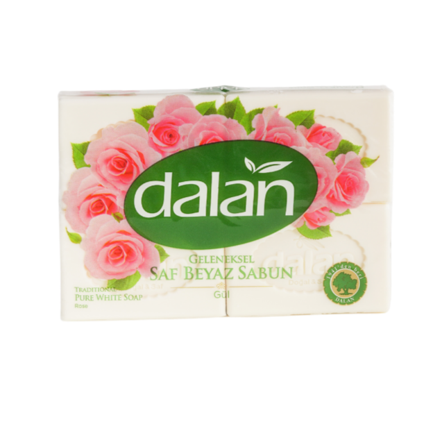 Dalan Pure Soap Rose 600g (4x150g) – Natural Olive Oil Soap 🌿