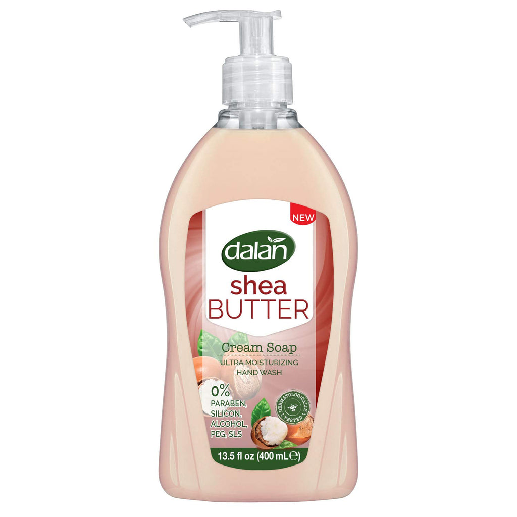 Dalan Shea Butter Cream Liquid Hand Soap 400mL – Hydrating hand soap with shea butter for soft, nourished skin.