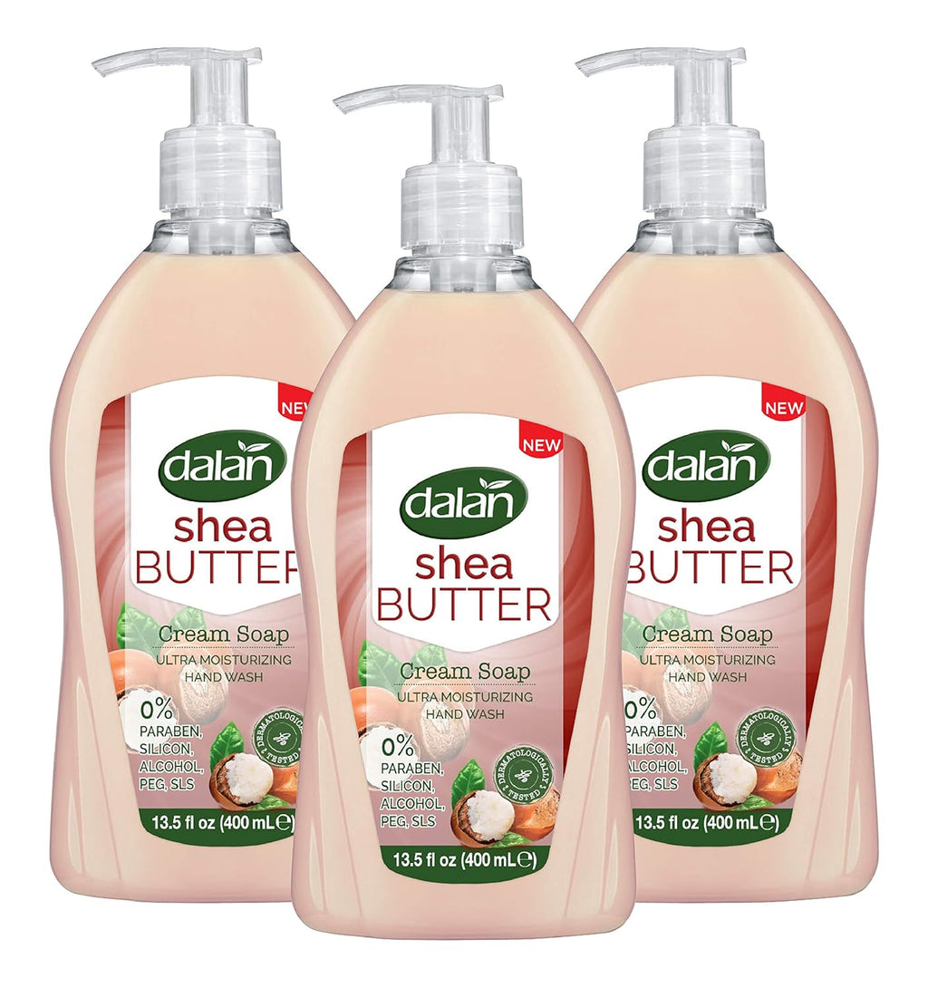 Dalan Shea Butter Cream Liquid Hand Soap 400mL – Hydrating hand soap with shea butter for soft, nourished skin.