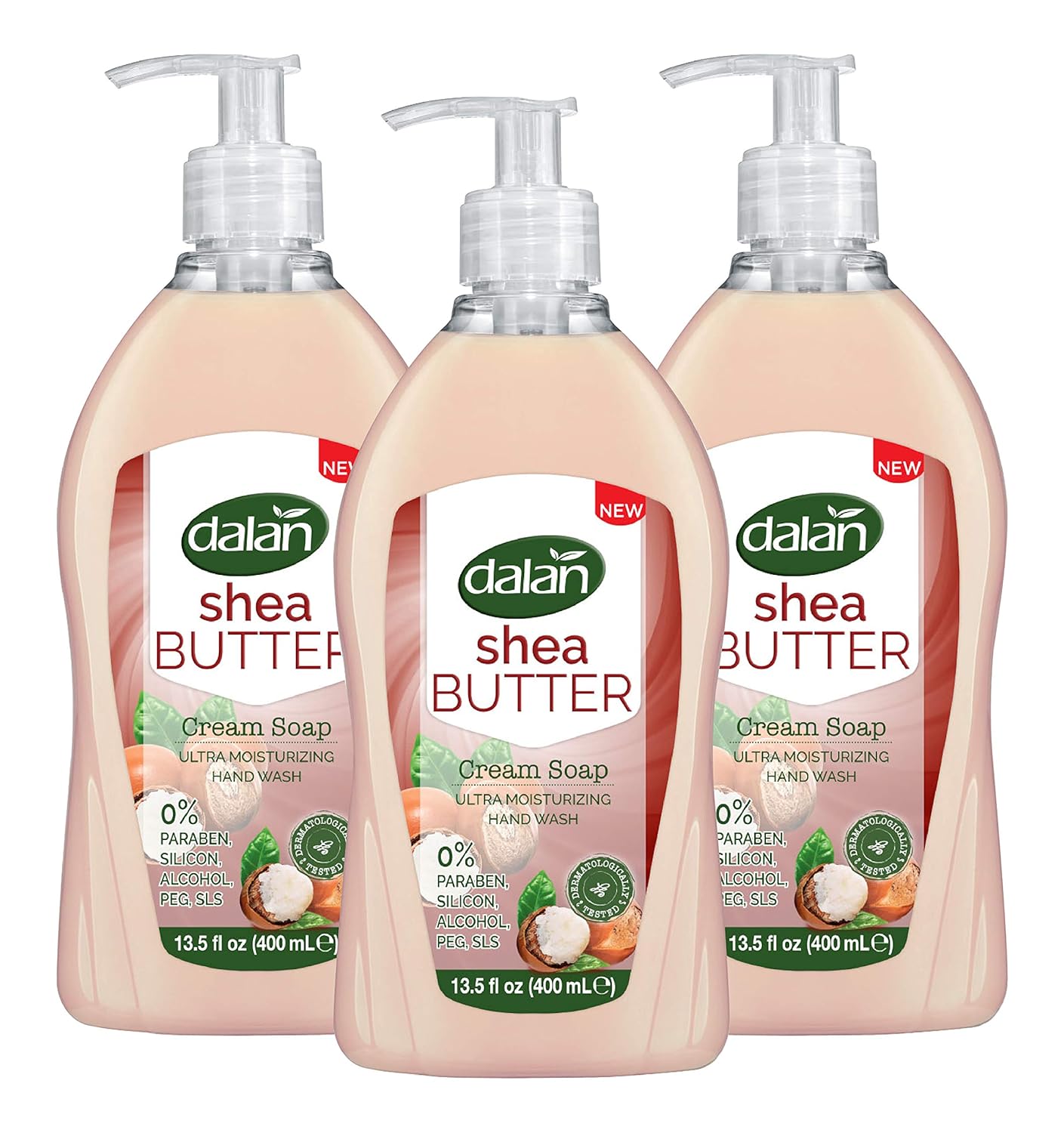Dalan Shea Butter Cream Liquid Hand Soap 400mL – Hydrating hand soap with shea butter for soft, nourished skin.