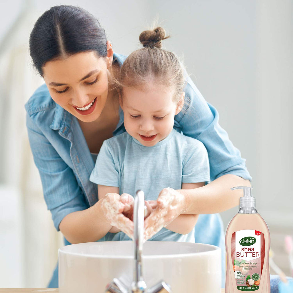 Dalan Shea Butter Cream Liquid Hand Soap 400mL – Hydrating hand soap with shea butter for soft, nourished skin.