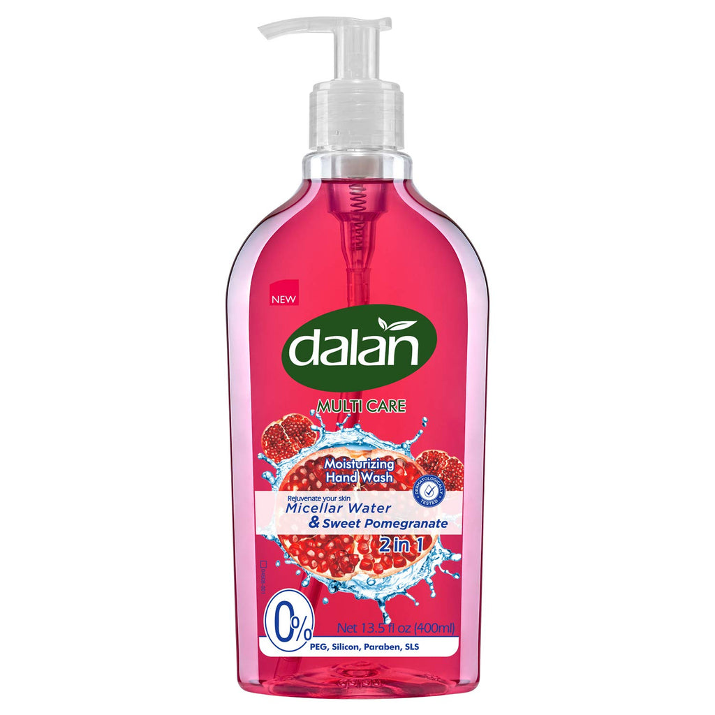Dalan Sweet Pomegranate Liquid Hand Soap 400mL – Hydrating hand soap with pomegranate fragrance for soft, nourished skin.