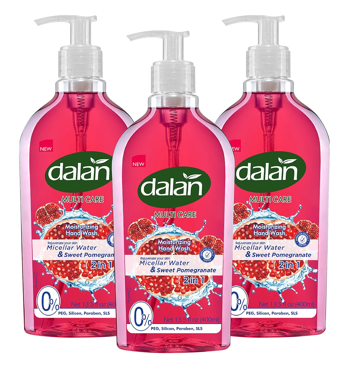 Dalan Sweet Pomegranate Liquid Hand Soap 400mL – Hydrating hand soap with pomegranate fragrance for soft, nourished skin.