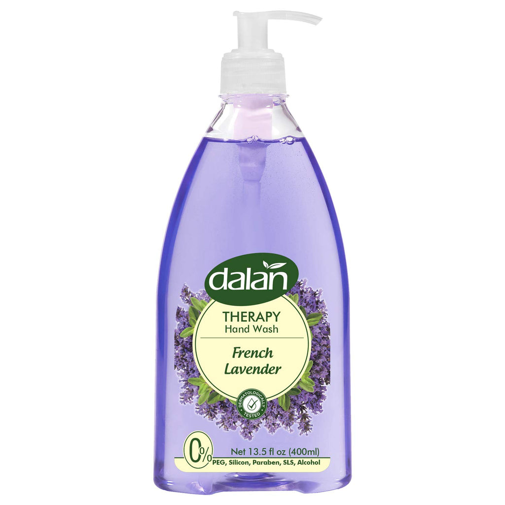 Dalan Therapy French Lavender Liquid Hand Soap 400mL – Moisturizing hand soap with French lavender for soft, hydrated skin and a calming scent.