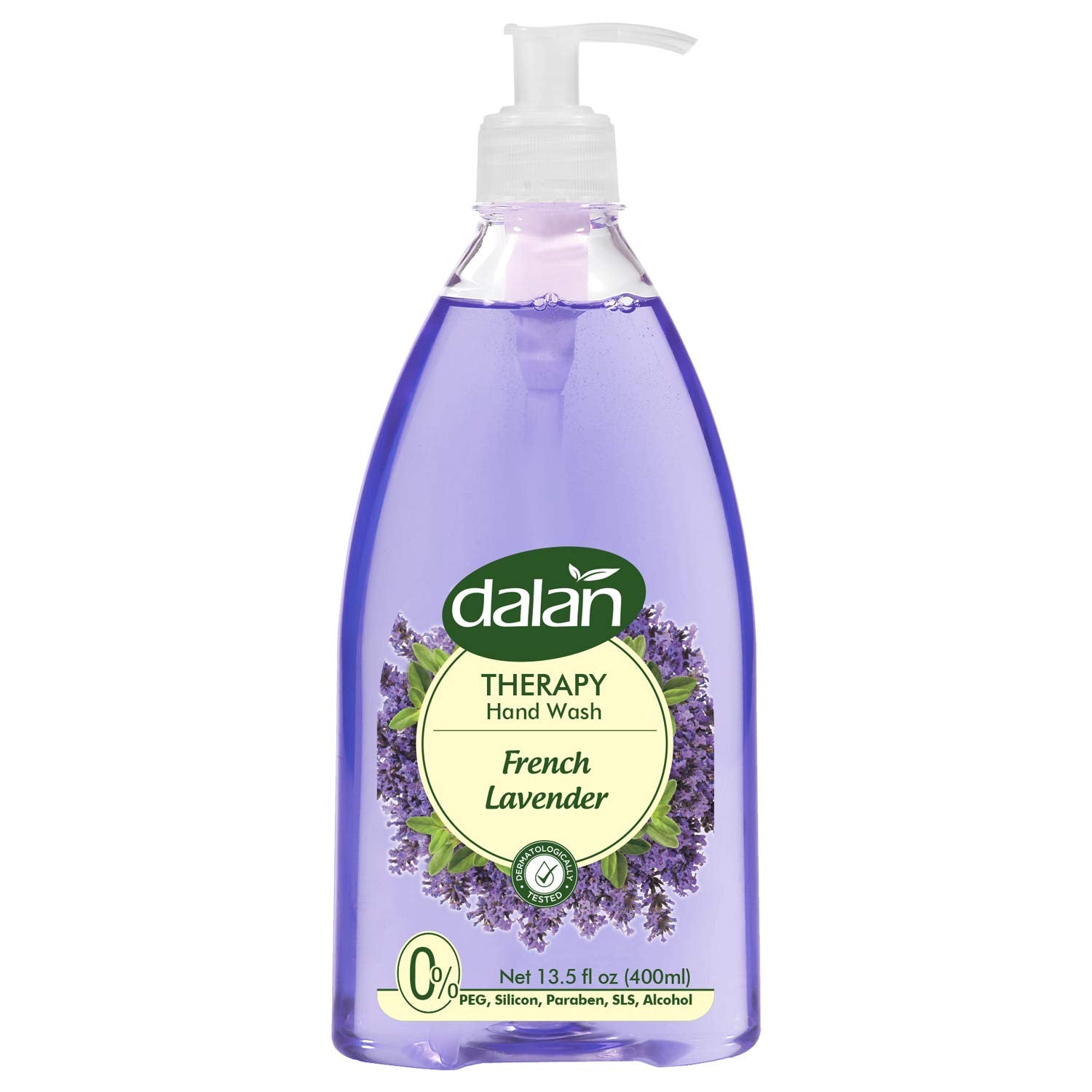 Dalan Therapy French Lavender Liquid Hand Soap 400mL – Moisturizing hand soap with French lavender for soft, hydrated skin and a calming scent.