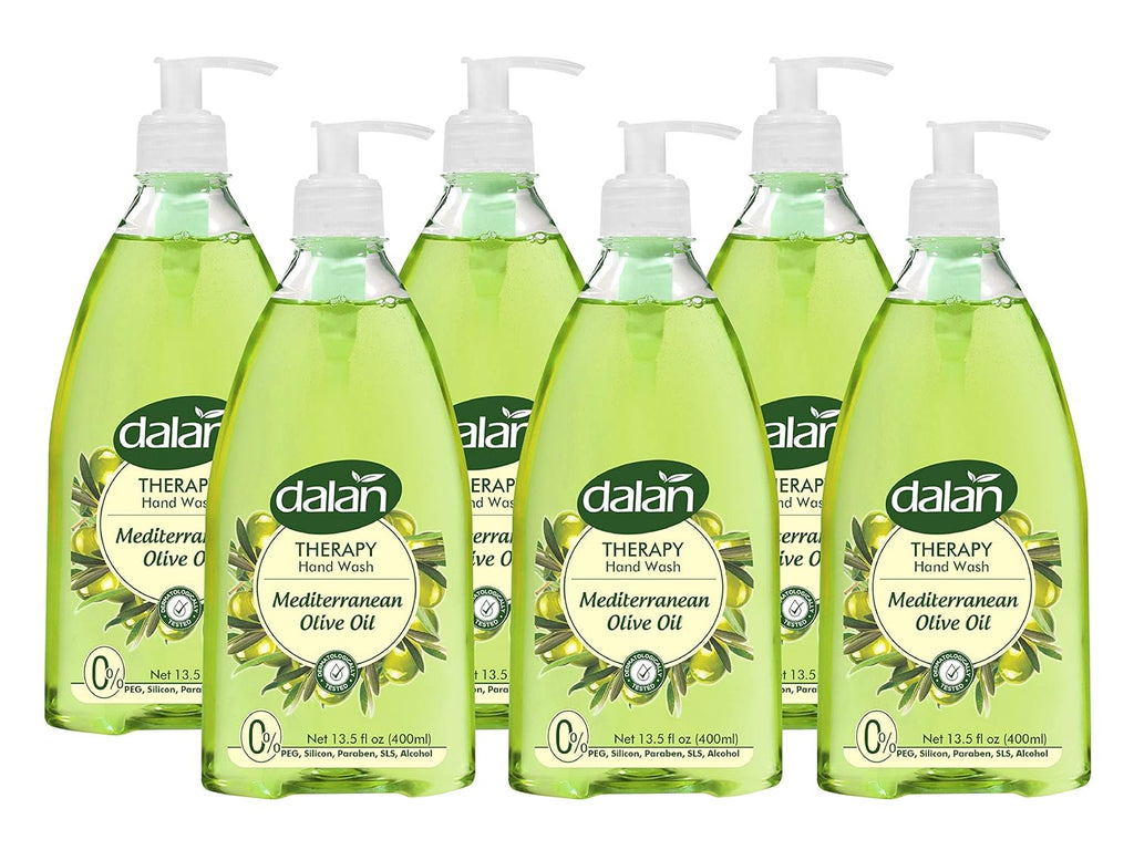 Dalan Therapy Mediterranean Olive Oil Liquid Hand Soap 400mL – Moisturizing hand soap with Mediterranean olive oil for soft, nourished skin.