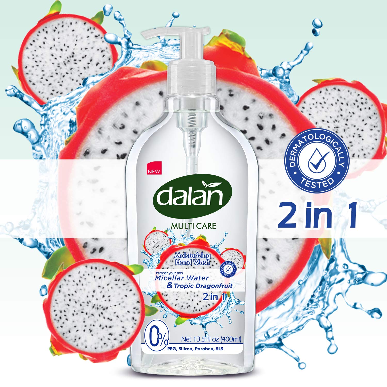 Dalan Tropic Dragonfruit Liquid Hand Soap 400mL – Hydrating hand soap with tropical dragonfruit fragrance for soft, refreshed skin.