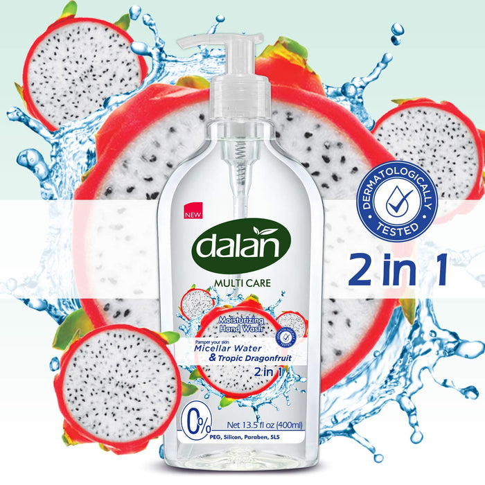 Dalan Tropic Dragonfruit Liquid Hand Soap 400mL – Hydrating hand soap with tropical dragonfruit fragrance for soft, refreshed skin.