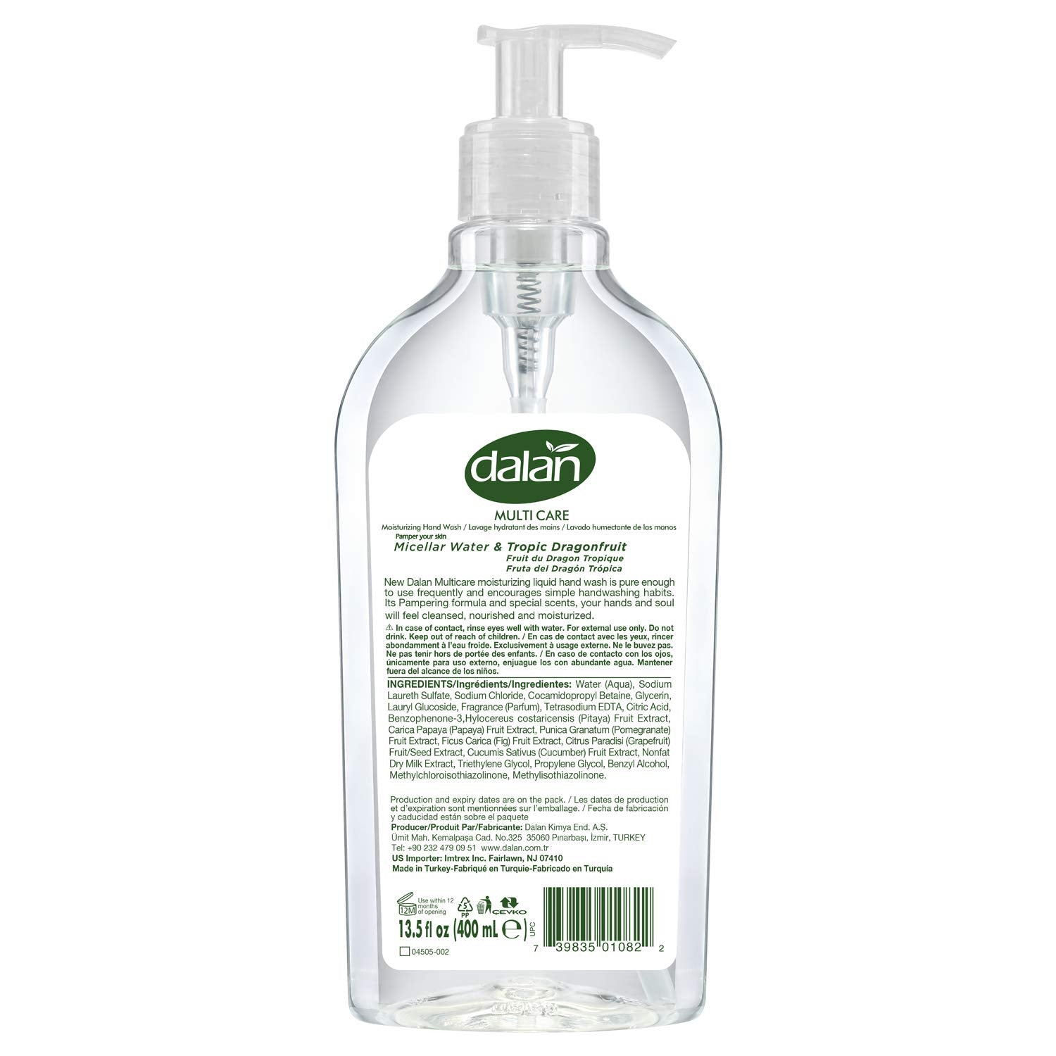Dalan Tropic Dragonfruit Liquid Hand Soap 400mL – Hydrating hand soap with tropical dragonfruit fragrance for soft, refreshed skin.