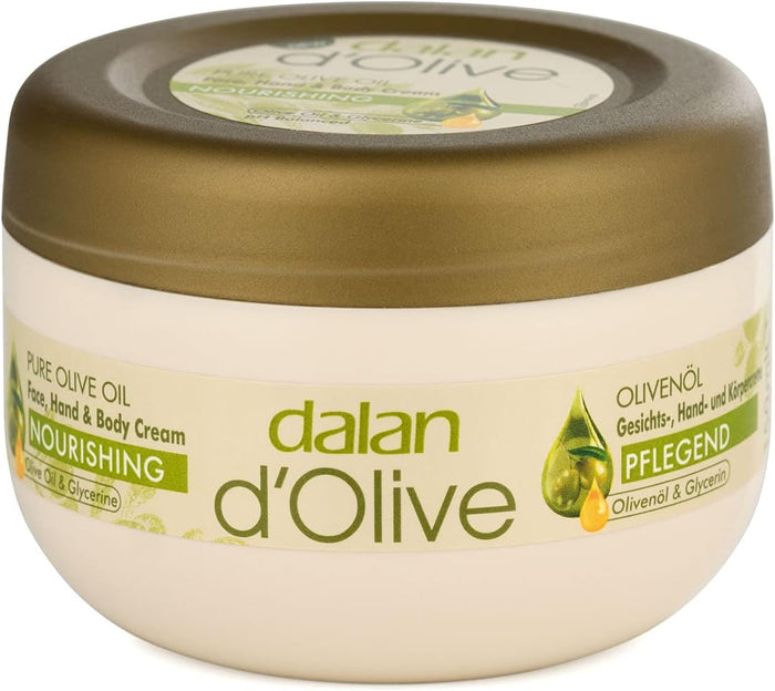 Dalan Vegan Face Cream 150mL – Hydrating face cream with olive oil and glycerine for soft, nourished, and smooth skin.