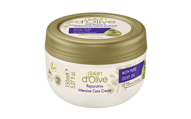 Dalan d’Olive Reparative Intensive Care Cream 150mL – Hydrating cream with olive oil and shea butter for deeply nourished, soft skin
