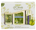 Dalan D’Olive Moisturizer & Intensive Care Set – Hydrating skincare set with moisturizer, intensive care cream, and moisturizing soap for smooth, nourished skin.