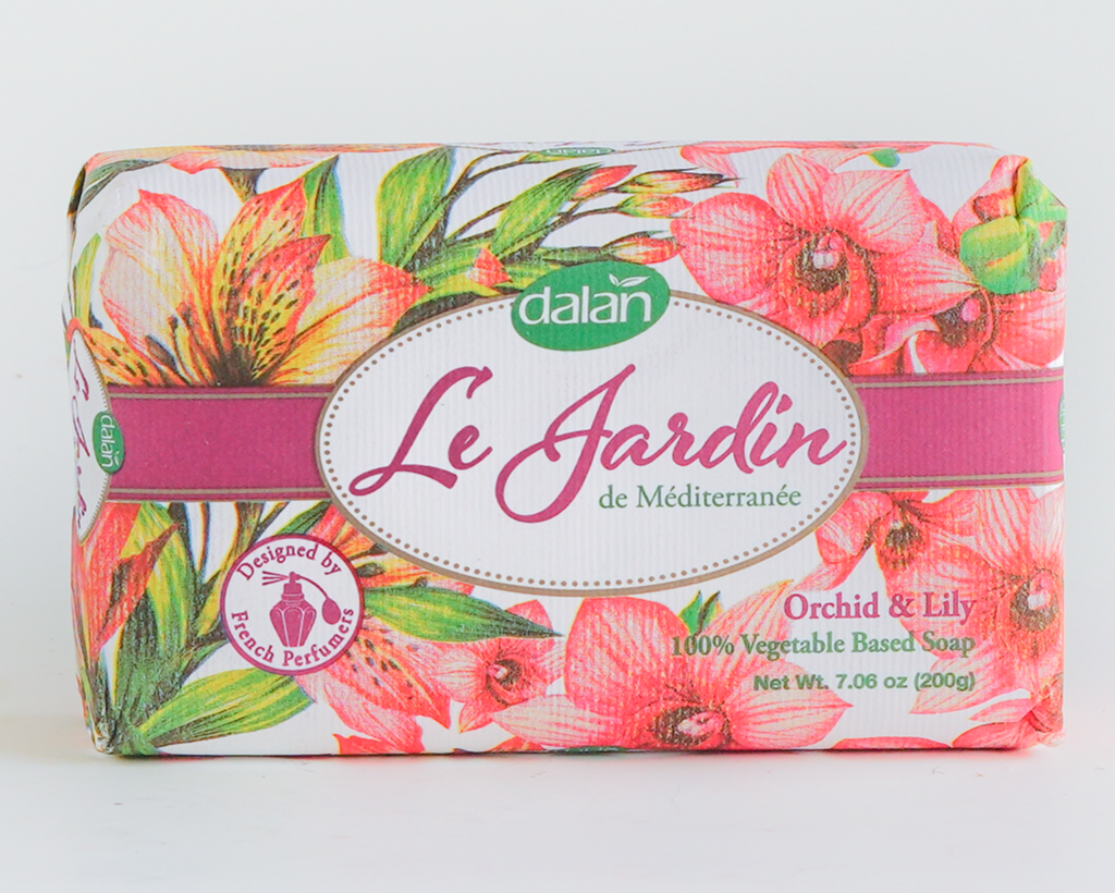 Dalan Le Jardin Soap – Handcrafted soap with an Orchid & Lily fragrance for a fresh, luxurious bath experience.