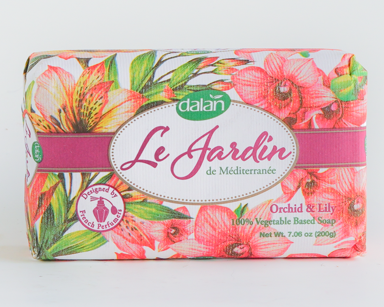 Dalan Le Jardin Soap – Handcrafted soap with an Orchid & Lily fragrance for a fresh, luxurious bath experience.