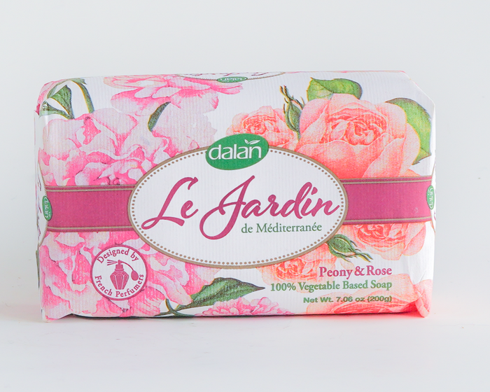 Dalan Le Jardin Soap – Luxurious handcrafted soap with a natural Peony & Rose fragrance for a fresh, elegant bath experience