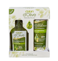 Dalan D’Olive Hand Wash & Moisture Gift Set – 300mL hand wash and 250mL hand & body cream for soft, moisturized hands.