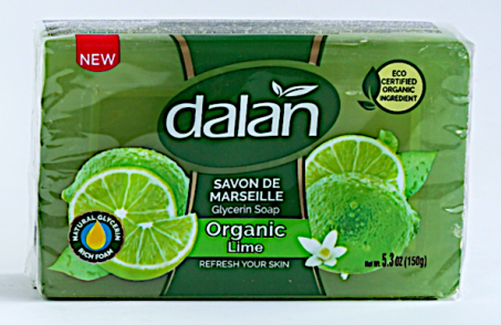 Dalan Glycerine Soap with Organic Lime – Moisturizing soap with organic lime for soft, hydrated skin 